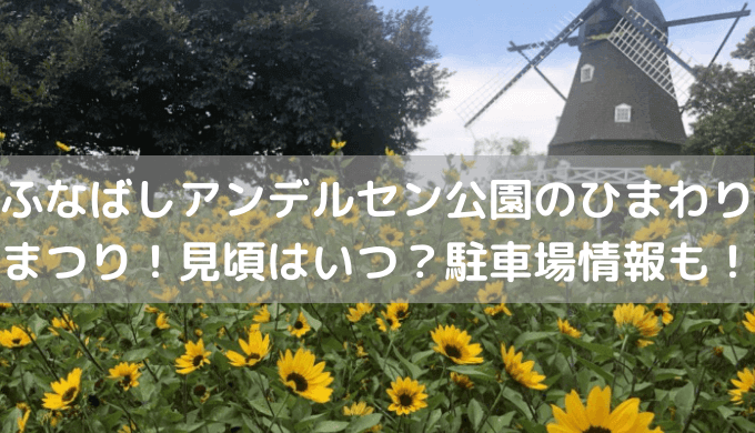 ふなばしアンデルセン公園のひまわりまつり22 見頃はいつ 駐車場情報も セロリのひとりごと